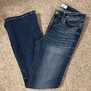 BKE Women's Boot Cut Jeans - Dark Blue